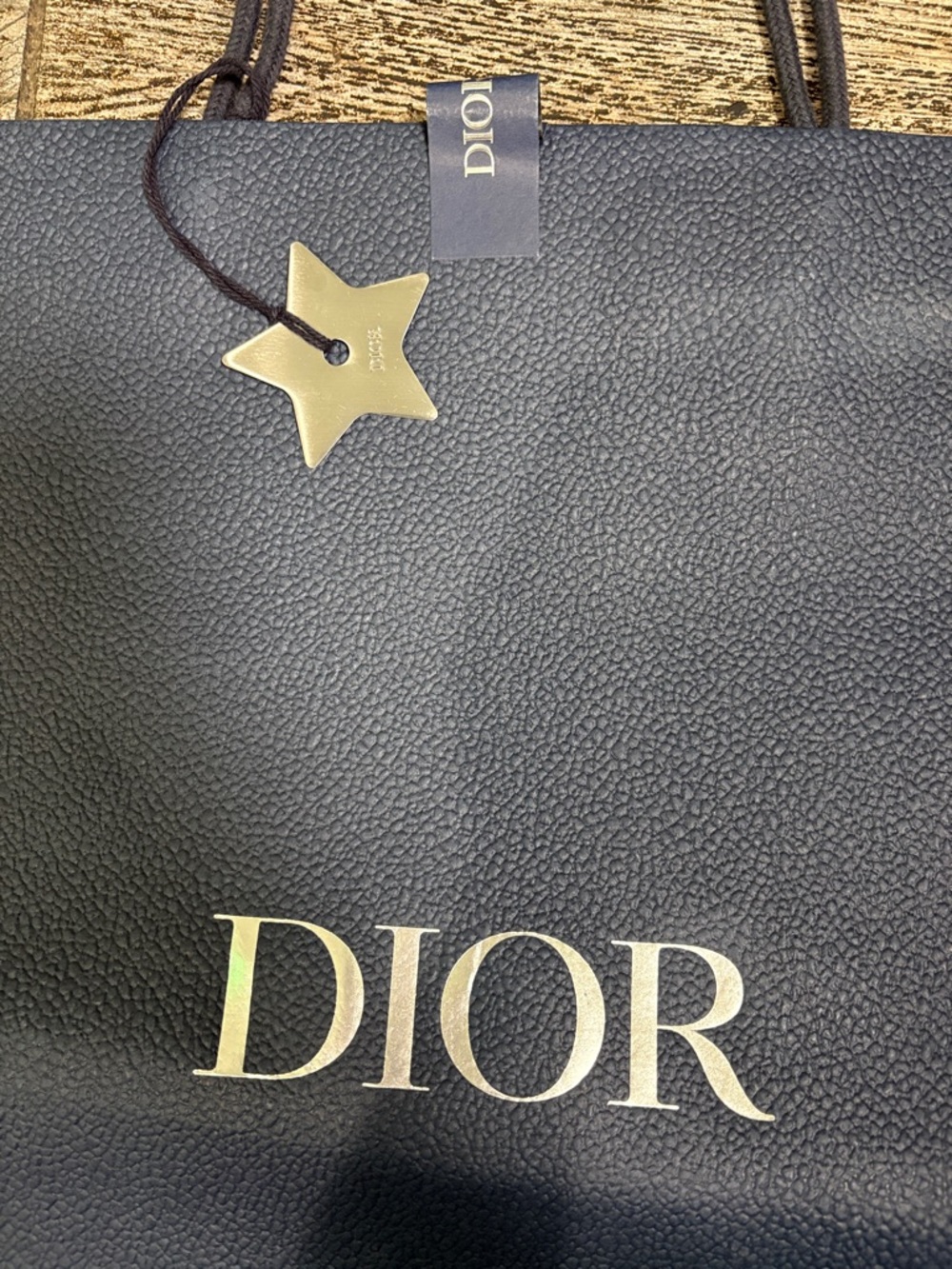 Dior 2pcs Dior 🌟 Star Charm w/ Navy Blue GIFT Paper Bag/Size W 15.5”X 18”H - Picture 6 of 10